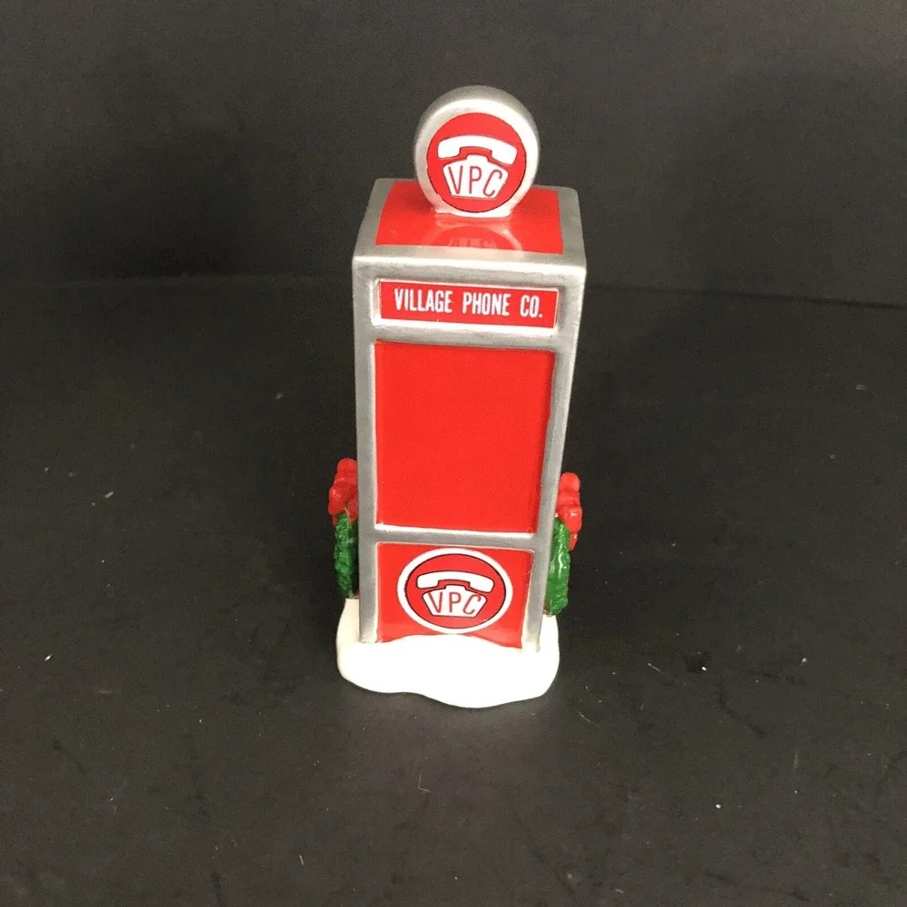 Department Dept 56 Snow Village English Village Phone Booth 54291 Retired